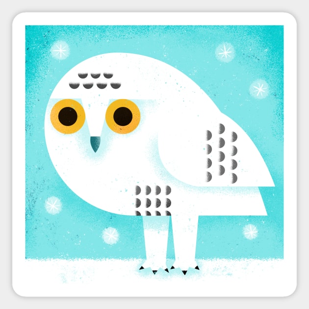 Snowy Owl Sticker by Gareth Lucas